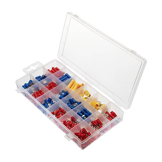 Коннектори обтискні 270 шт, ізольовані для автомобільної електропроводки INTERTOOL TC-9011 Полтава - фото 1