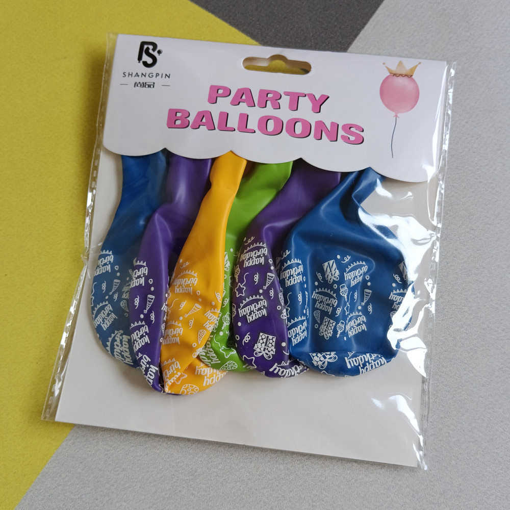 Набор воздушных шаров happy birthday 6шт. Киев - изображение 2