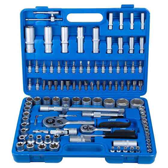 Grad Набор насадок торцевых и биты 1/4", 1/2" 108шт Start GRAD (6003205) Коломыя