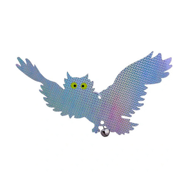 Визуальный отпугиватель птиц сова голографическая с крыльями Днепр - изображение 4