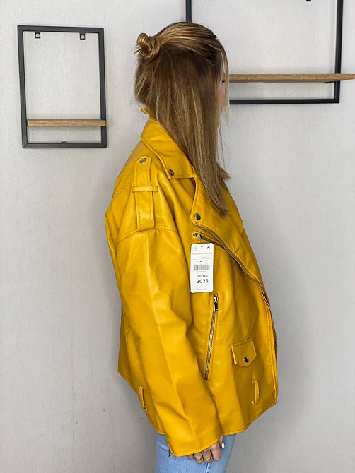 Женская куртка оверсайз Желтый L Харьков - изображение 3