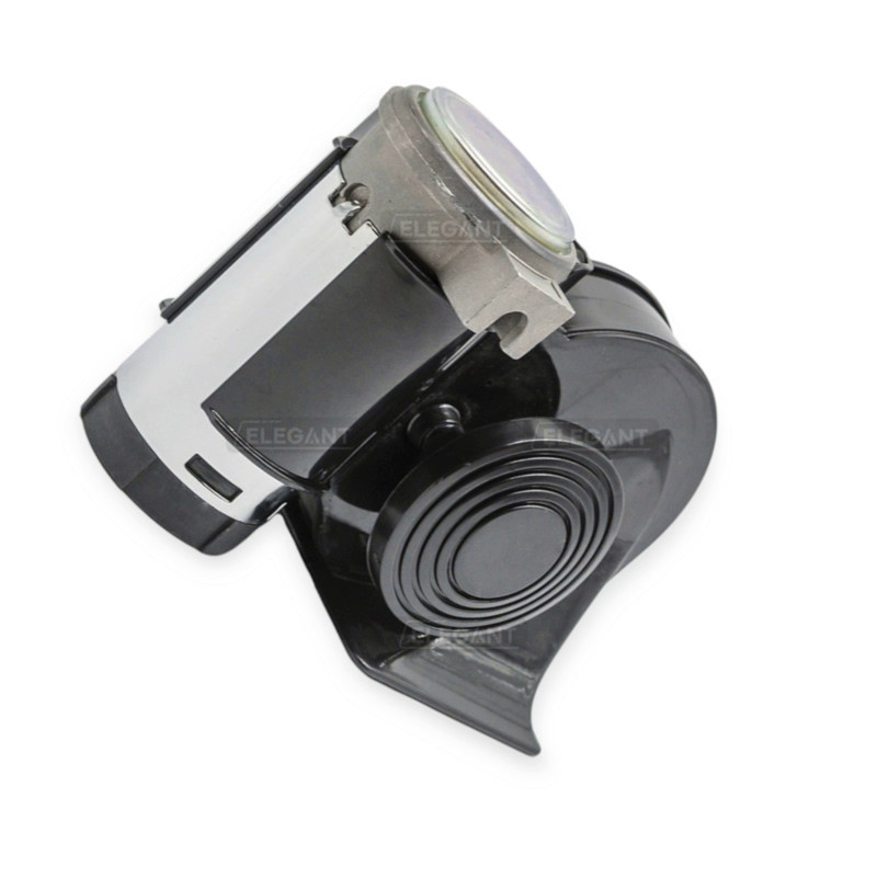 Сигнал повітряний равлик Nautilus 12V з компрессором 2 тони чорний Мукачево - фото 2