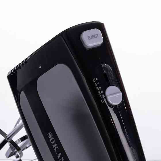 Sokany Стаціонарний міксер Sokany CX-6622 з чашею 3,5 л, 400 Вт, 5 швидкостей, 2 насадки Чорний Коломыя