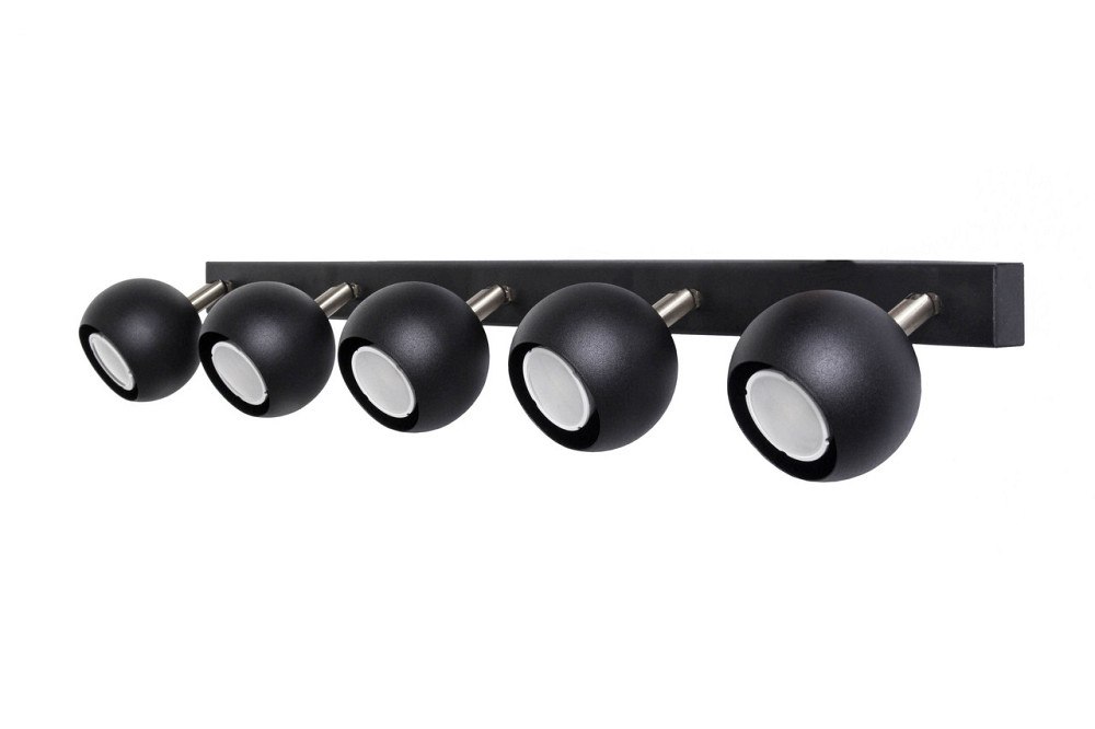 Світильник на планці з поворотними плафонами Е27-5 Core NL 11151-5 BK Київ - фото 3