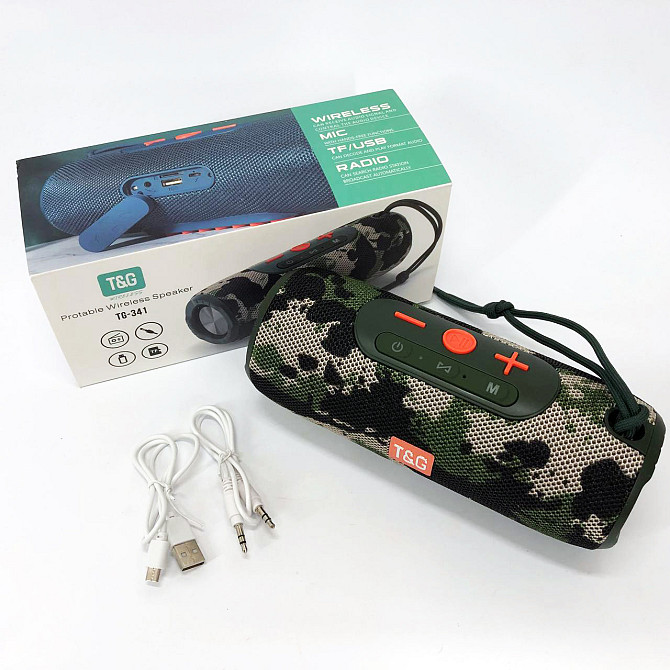 Портативна бездротова якісна колонка TG341, Колонка-динамік bluetooth, Гучна колонка UH-558 для вулиці Київ - фото 8