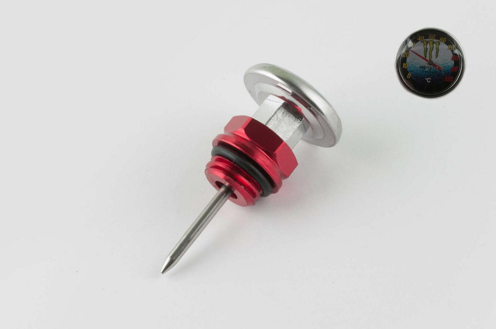 Щуп олії мопед Дельта Ø19. см, L-75mm (+датчик температури) (червоний) Мукачево - фото 1