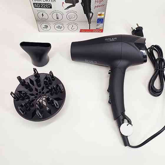 Мощный фен для сушки и укладки волос Adler AD 2267 2100Вт, Фен для легкой укладки волос UZ-18 Львов