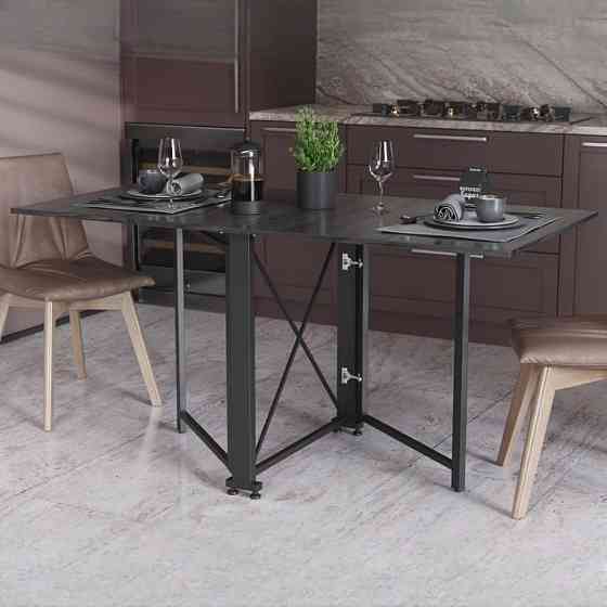 Стіл-книга трансформер Оріон 2 Ferrum-decor 750x1520x730 Чорний метал ДСП Сосна Кембра 16 мм (FRD-104585) Львів