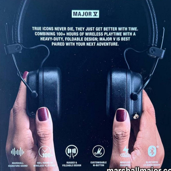 Навушники Marshall Major V Bluetooth Киев - изображение 7