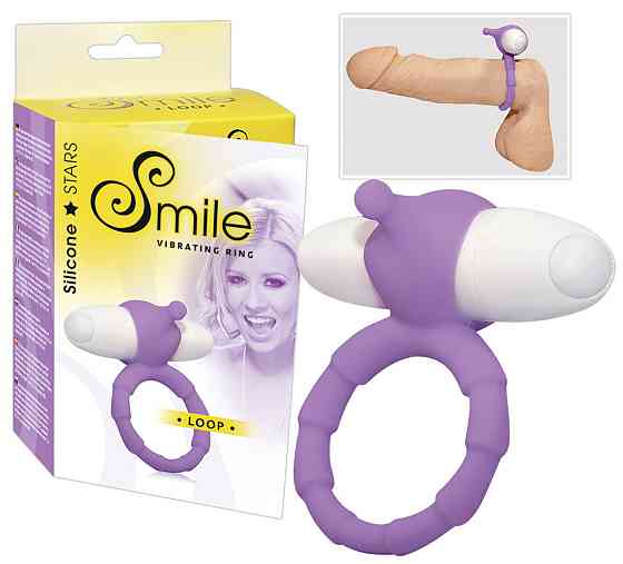 Ерекційне кільце - Smile Loop Vibr. Ring Purple Sex Aura Київ