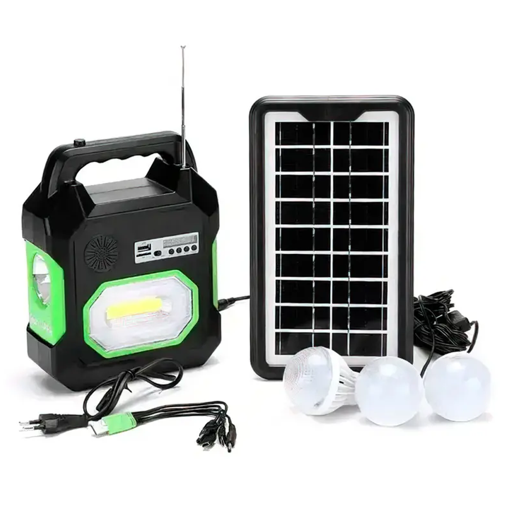 Переносной фонарь c повербанком GD-15,на солнечной батарее с радио и,3,Bluetooth SBR Киев - изображение 1