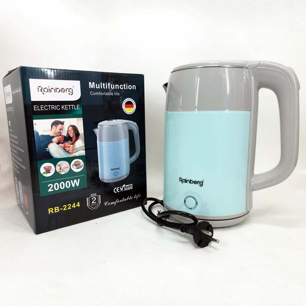 Електрочайник пластик Rainberg, Якісні електрочайник, Чайник електро чайний IZ-52 Івано-Франківськ - фото 3