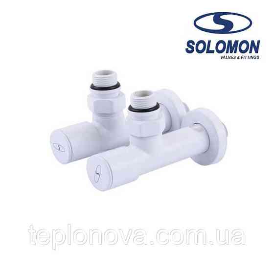 Крани для рушникосушки Білі Solomon 1/2" White Чернівці