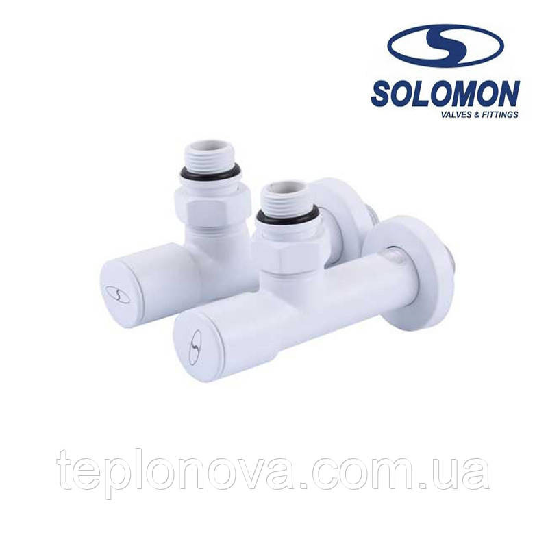 Крани для рушникосушки Білі Solomon 1/2" White Чернівці - фото 3