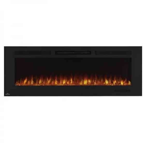 Камин электрический горизонтальный Allure Phantom 60 с металлической сеткой, черный мат (NEFL60FH-MT-EU) Код: 010740 Ровно
