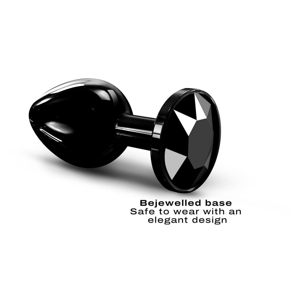 Металлическая анальная пробка с кристаллом Dorcel Diamond Plug Black M Sex Aura Киев - изображение 2