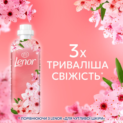 Кондиционер для белья Lenor Вишневый цвет и шалфей 1.239 л (8700216723602) Винница - изображение 7