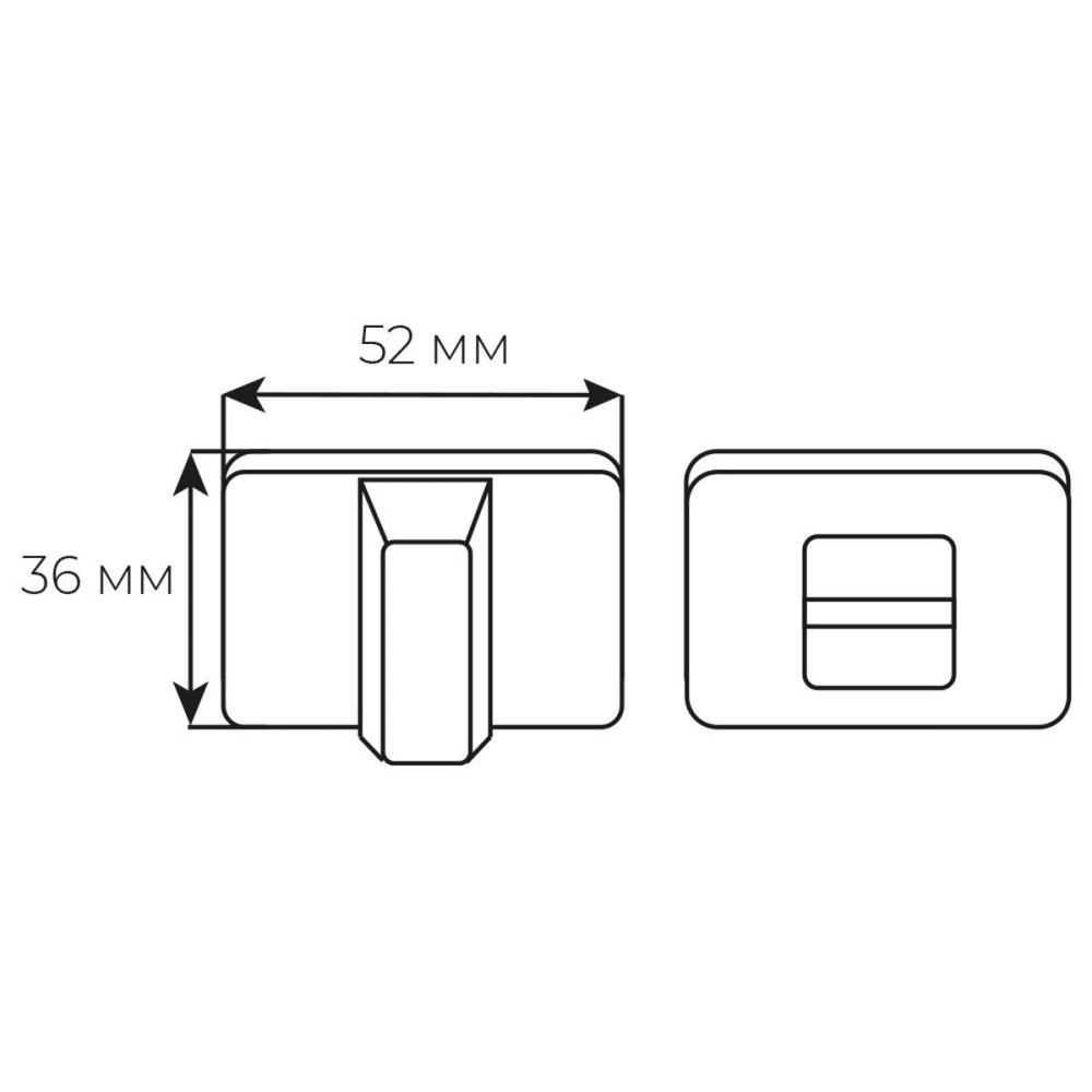 RDA Накладка WC-68 мат хром вж Taglio Киев - изображение 2