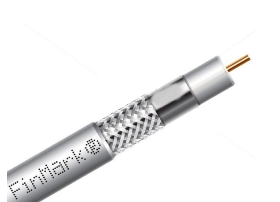 TV кабель 75 0м FinMark F5967BV (белый, 305м) Винница