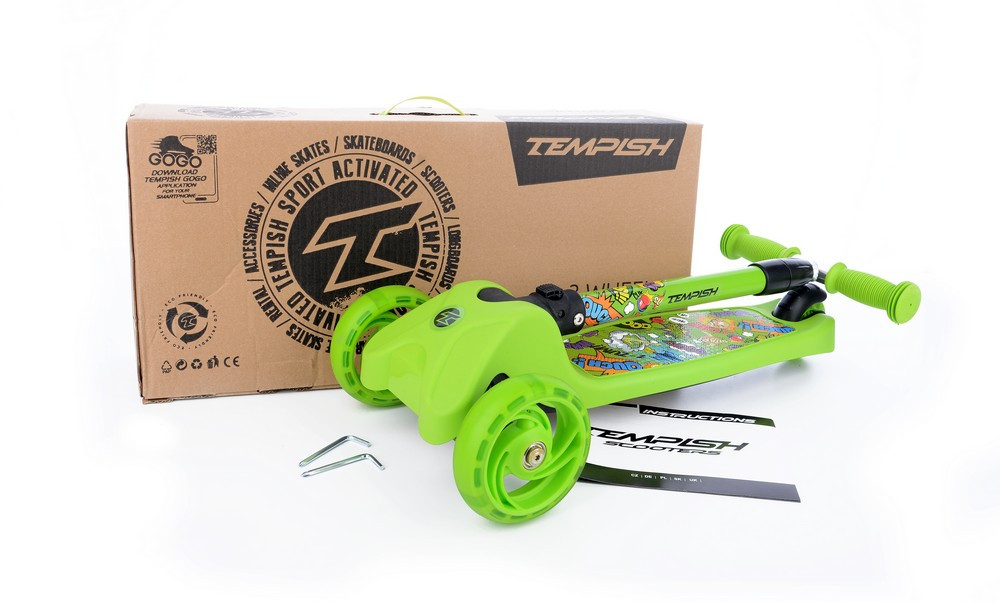 Детский 3-х колесный самокат Tempish SCOOPER зеленый Киев - изображение 7