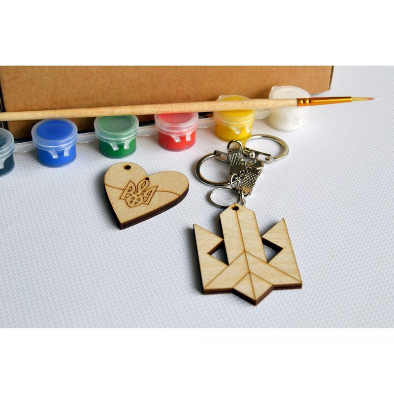 Набір дитячої творчості Розпис по дереву "Брелоки" РД-014 Вінниця - фото 4