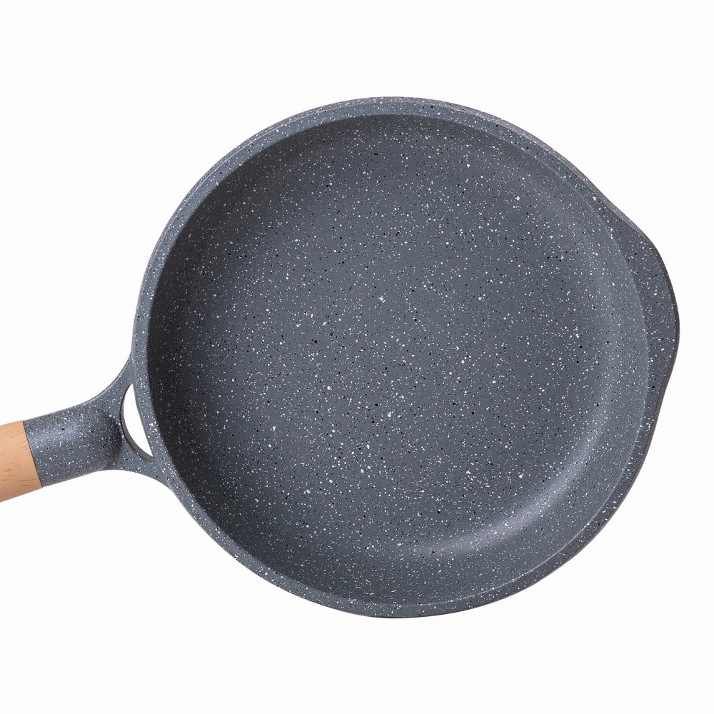Алюминиевая сковорода, 1,4 л, с мраморным антипригарным покрытием Ø 22 см, серый MGC HP-4-422G Киев - изображение 2