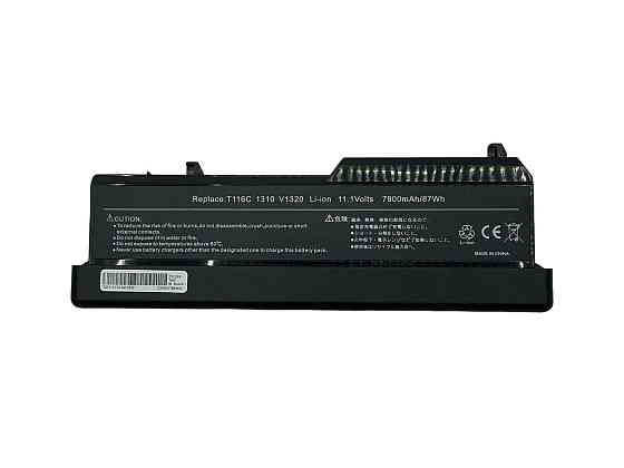 Аккумулятор для ноутбука Усил. Dell T114C Vostro 1310 11.1V Black 7800mAh OEM Вінниця