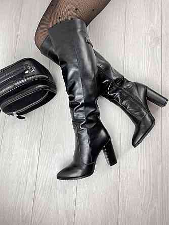 Чоботи жіночі ARLEN 9535 чорні (зима, шкіра натуральна) (3166) лише 37р. 37 Коломыя