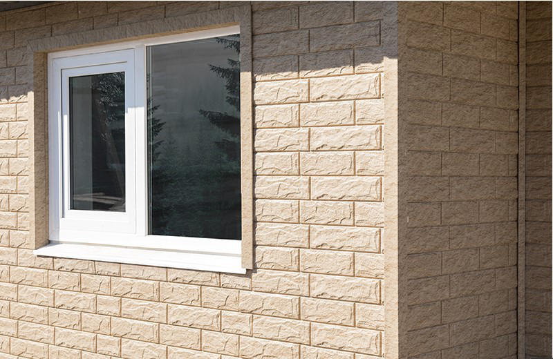 Сайдинг Стоун-Хаус Камень Золотистый (двойной замок) 3025х225 мм Днепр - изображение 6