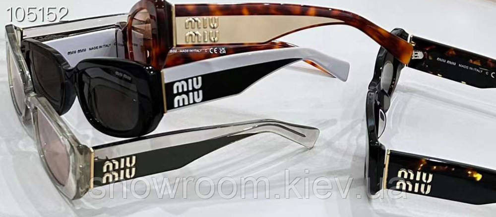 Жіночі сонцезахисні окуляри MU 08YS black Lux Київ - фото 2
