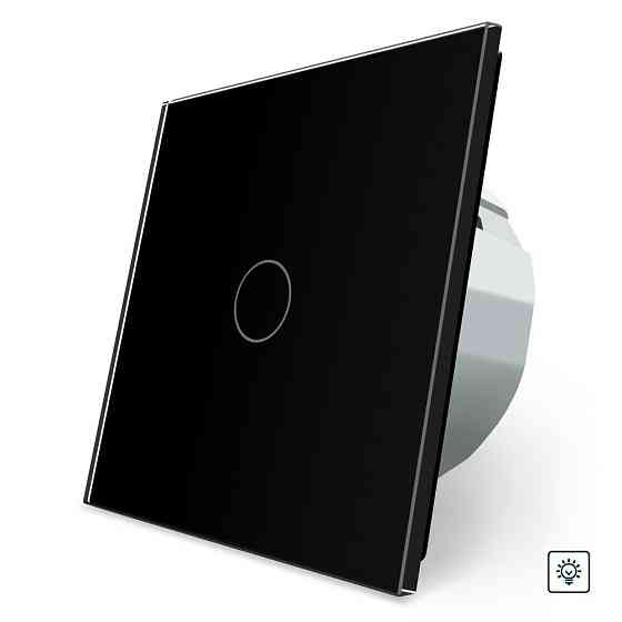 Сенсорний диммер 1 сенсор Livolo чорний скло (VL-C701D-12) Коломыя