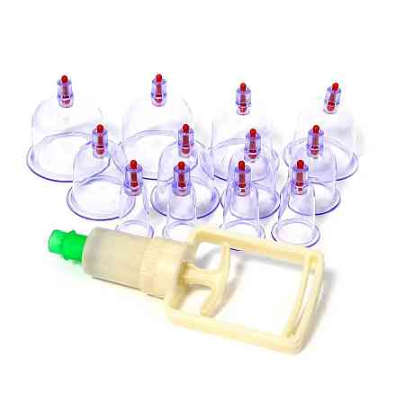 Вакуумные банки с насосом для лечебного массажа и хиджамы Reclaire Киев