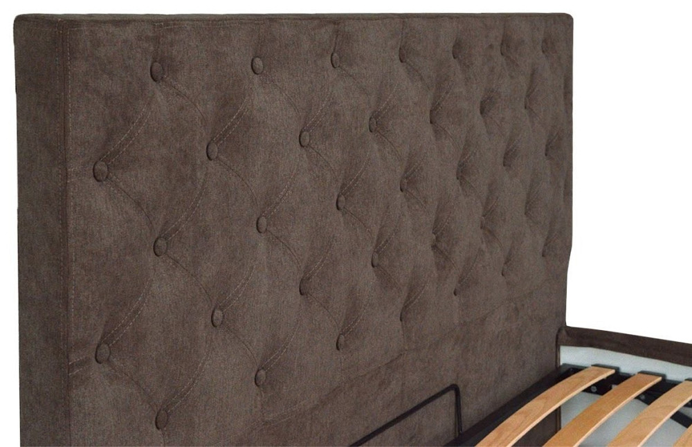 Ліжко Coventry Comfort 120 х 190 см Miss 08 З підйомним механізмом та нішою для білизни Темно-сірий Дніпро - фото 8