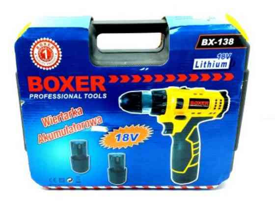 Аккумуляторный шуруповерт BX-138 18V, 2 аккумулятора 2Ah, кейс, 2 скорости, 1350 об/мин, LED подсветка Одесса