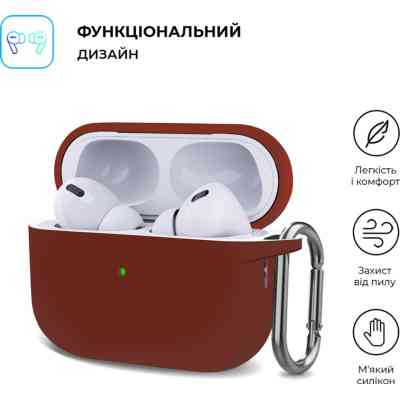Чехол для наушников Armorstandart Hang Case для Apple AirPods Pro 2 Scarlet (ARM68599) Винница
