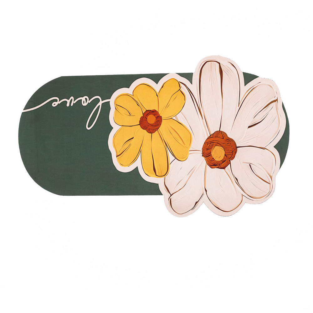 Yiwu Килимок універсальний овальний вологостійкий Зелений HP-42-15GR Київ - фото 1