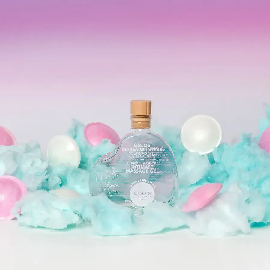 Масажна олія EXSENS With Love Cotton Candy 50мл розігріваюча, без цукру, їстівна Львів - фото 3