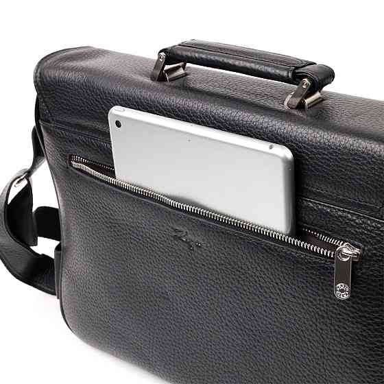 Класичний чоловічий портфель KARYA 20940 шкіряний Чорний Київ