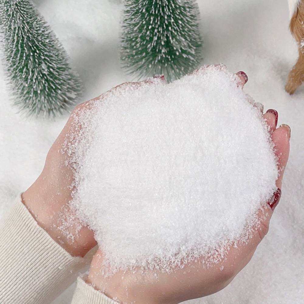 Искусственный снег сухой 50 г, имитация снега для декора, создания снежных сцен, снегопада Одесса - изображение 2