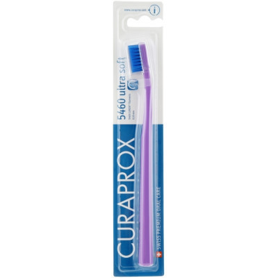 Зубная щетка Curaprox CS 5460 Ultra Soft Ультрамягкая D 0.10 мм Лиловая с синей щетиной (CS 5460-13) Винница - изображение 1