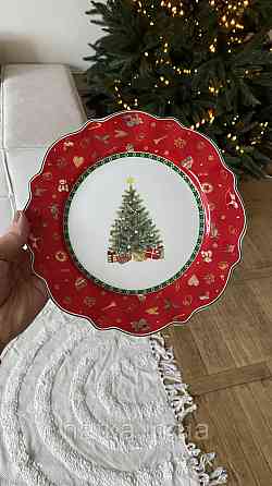 УЦІНКА! ТАРЕЛКА ПІДСТАВНА НОВОГОДНЯ "CHRISTMAS DELIGHT" 21СМ + ПОДАРУНОВА ПАКОВАННЯ Київ