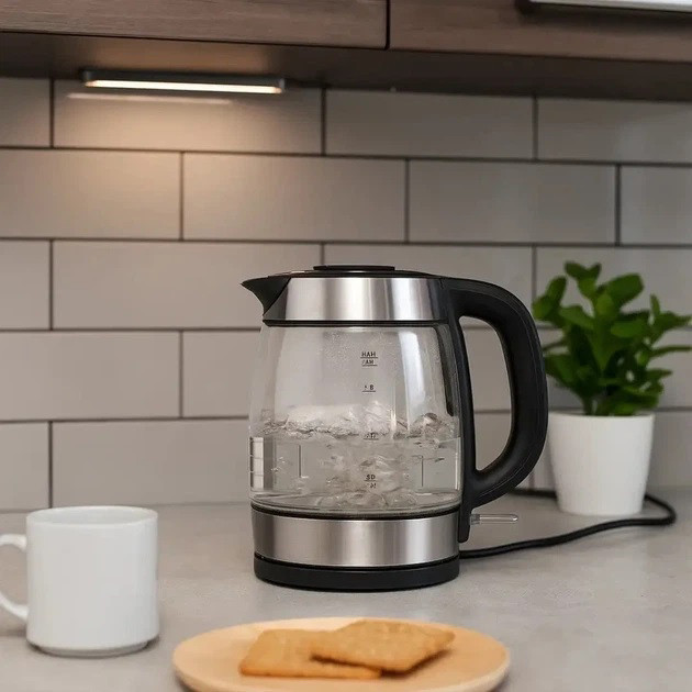 Електричний чайник Domotec MS-7946 скляний 1,7л 2200Вт CA-31 Львів - фото 2