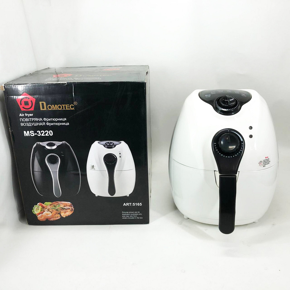Картопля фрі без рослинної олії Domotec MS-3220 1300 W 4, 5 л, Аерогриль з механічним управлінням VB-50 Львів - фото 5