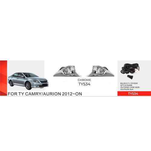 Дополнительные фары для Toyota Camry 50 2011-2014 модель TY-534 H11 12V 55W с электропроводкой Харьков
