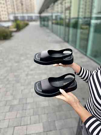 teona Босоніжки жіночі TEONA 272 чорні (літо, шкіра натуральна) (5244) 40 Коломия