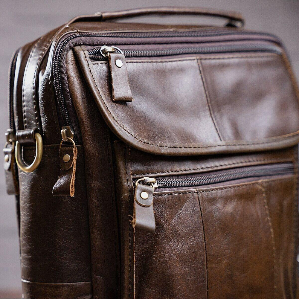 Сумка мужская Vintage 14764 Коричневая Киев - изображение 2