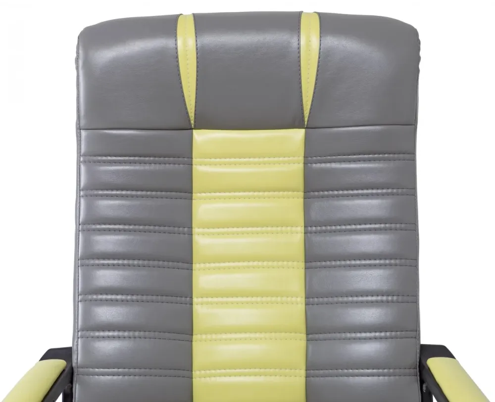 Офісне Крісло Керівника Richman Atlant Lord 21-14 Підлокітник Річ Пластік М2 AnyFix Жовто-Сірий Київ - фото 5
