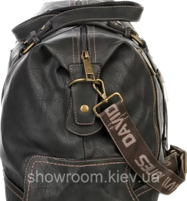 Чоловіча дорожна сумка саквояж David Jones (7920) сіра Київ - фото 8