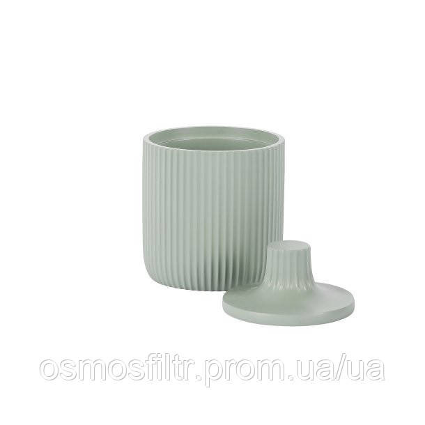 Ємність для зберігання Axentia Samos м'ятна полігума з кришкою Ø 8,5 см, Н 12 см (136186) Київ - фото 3