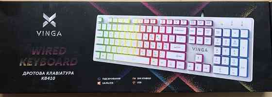 Клавіатура VINGA KB410 White. Київ
